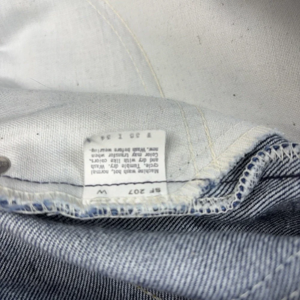 Vintage Levi's 20517 0217 Orange Tab 36x33 Blue Denim USA 80s Bootcut Western - Picture 14 of 16